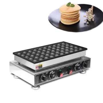 VEVOR Mini Dutch Pancake Maker, 1.7-Inch Diameter Mini Pancake Poffertjes  Machine Electric Poffertjes for 25PCs Round Pancakes, 850W Commercial