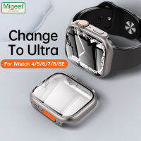 Migeet ชุดนาฬิกา Apple,เคสลายนาฬิกา8 7 6 5 4 SE 41Mm 45Mm 40Mm 44Mm ชัดเจนแบบ HD ฝาครอบแบบบางเฉียบ Apple เคสป้องกันหน้าจอซีรี่ส์นาฬิกาอัพเกรดนาฬิกาซีรีย์8 &amp; 7อุปกรณ์เสริม4/5/6/Se 45Mm 44Mm 41Mm 40Mm