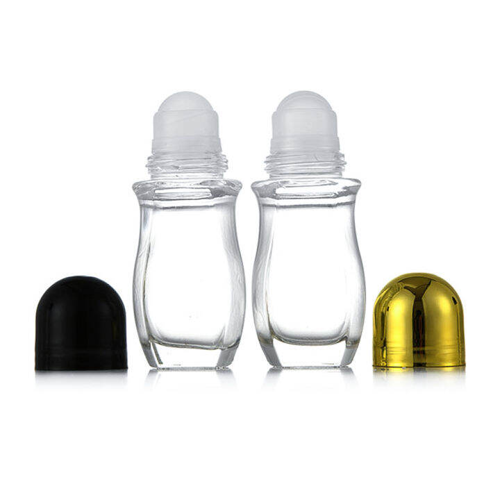 30ml-cosmetic-container-refillable-glass-perfume-clear-empty-plastic-essential-roller-bottle