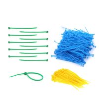 MroMax Cable Ties Nylon PA66 100/500pcs Self-locking Plastic Cable Ties Green/Yellow/Blue 3*100*1.8mm/3*100*2.5mm Cable Management