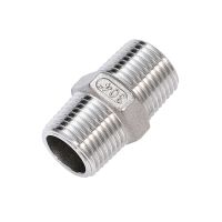 1/8 1/4 3/8 1/2 3/4 1 1-1/4 1-1/2 BSP Male to Male Thread Hex Nipple Threaded Reducer Pipe Fitting Stainless Steel 304