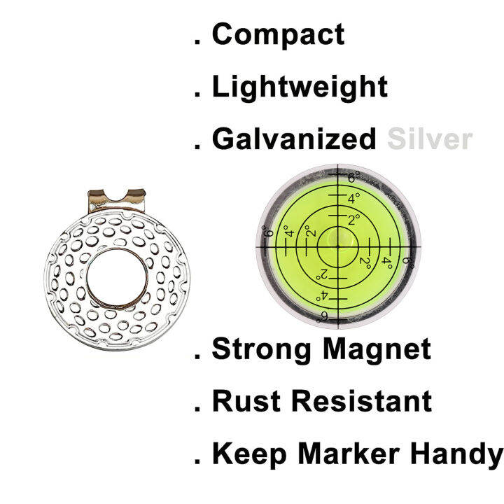 duanyou-อุปกรณ์ช่วยในการเล่นกอล์ฟสีเขียว-อุปกรณ์ช่วยอ่านสีเขียวไม้กอล์ฟแบบพกพาพร้อมตัวช่วยในการวางระดับฟองที่แม่นยำกิ๊บติดหมวกสำหรับนักกอล์ฟอุปกรณ์กอล์ฟขนาดกะทัดรัด