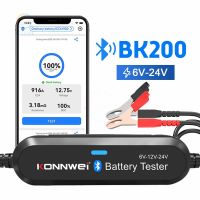 ZZOOI Car Motorcycle Truck Battery Tester BK200 Bluetooth 5.0 6V 12V 24V Battery Analyzer 2000 CCA Charging Waveform Voltage Test Tool