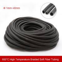 【cw】 1/2/3/5/10M Diameter 1mm 50mm Braided Soft Tubing Insulation Cable Sleeving Fiberglass Tube 600C Temperature !