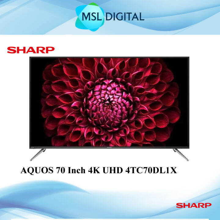 Sharp AQUOS 70 Inch 4K UHD Android TV 4TC70DL1X Lazada