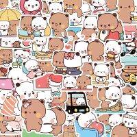 【LZ】✴﹍♟  Anime Kawaii Adesivos para Crianças Bubu Dudu Urso e Panda Garrafa de Água Laptop Skate Scrapbook Bagagem Brinquedos 50Pcs por Conjunto