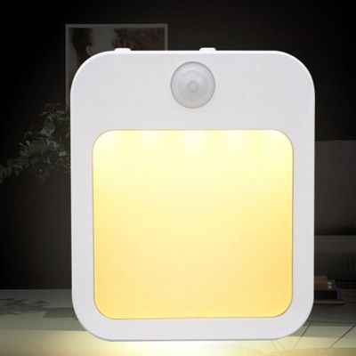 TxxCvv Motion Sensor LED Night Lights EU Plug Dimmable Cabinet Light For Baby Bedside Bedroom Corridor Night Lamp Home lighting
