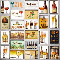 Belgian Beer VintageBrugse Zot La Trappe Metal Tin Sign Plates For Wall Bar Pub Art Kitchen Coffee Home Decor 30X20CM DU-8282A