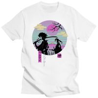 Samurai Chillhop Champloo T Shirts Men 100% Cotton Vintage T Shirts Crewneck Tee Shirt Classic Short Sleeve Clothes Plus Size XS-6XL