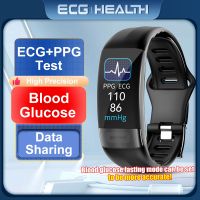 Health Smartband ECG PPG Blood Sugar Glucose Fitness Bracelet Heart Rate Monitor Smart Watch Band Men