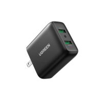 Ugreen อะแดปเตอร์ชาร์จโทรศัพท์มือถือ USB 3.0 36W QC3.0 สําหรับ compatible compatible for IPhone Samsung