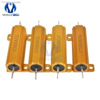 ►❃❁ 50W 100W Aluminum Power Metal Shell Case Wirewound Resistor 0.01R 100K 1 6 8 10 20 200 500 1K 10K ohm resistance RX24