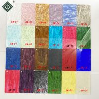 Acrylic Sheet (PMMA) Fantasy Water Pattern 3MM Thick 2 PCS Ink Painting Plexiglass For Jewelry/Cabinet Door/Artwork And Easy Cut