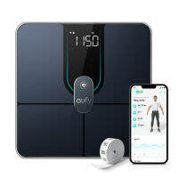 eufy Smart Scale P2 Pro, Digital Bathroom Scale with Wi-Fi Bluetooth, 16 Measurements Including Weight, Heart Rate, Body Fat, BMI, Muscle &amp; Bone Mass, 3D Virtual Body Mode, 50 g/0.1 lb High Accuracy P2 Pro Black