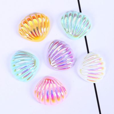 5Pcs Cute Shell Flatback Resin Cabochons Parts For Earring And Pendents Decorating