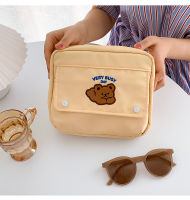 Happy Bear Big Storage Pencil Pouch 21*6cm DIY A6A7 Diary Planner Collection Bag Pencil Case Gift