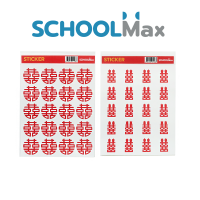 School max สติกเกอร์มงคล ซังฮี้/ซวงสี่  บรรจุ 1แผ่น