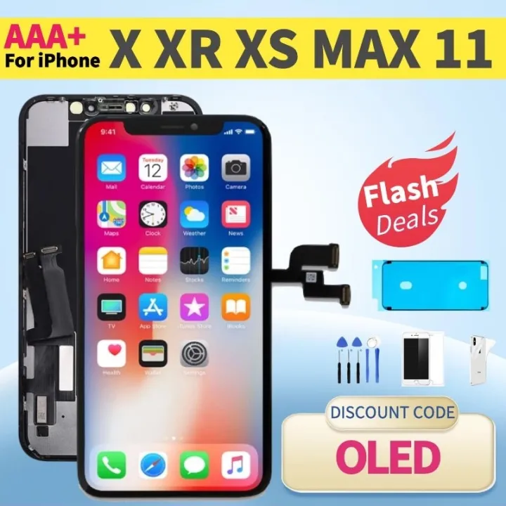 OLED Display For iPhone X XR XS Max 11 Pro Max LCD Screen Touch ...