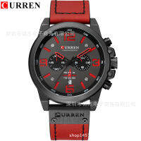 ⌚Curren Carian เครื่องจับเวลาแบบมัลติฟังก์ชัน8314นาฬิกาสำหรับผู้ชายกันน้ำผู้ชายนาฬิกาควอตซ์นาฬิกาสำหรับผู้ชาย