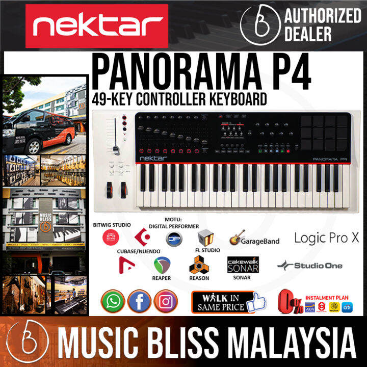 Nektar Panorama P4 49-key MIDI Controller Keyboard (Semi Weighted Piano  Style) | Lazada