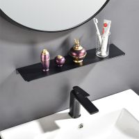 Bathrom Shelves Shampoo Rack Makeup Holder Toilet Sundries Organizer Wall Mounted Aluminum Hardware Accessories