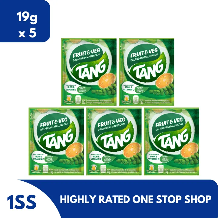 Tang Fruit & Vegetable Dalandan + Malunggay, 19g set of 5 | Lazada PH