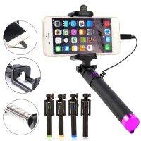 Selfie Stick Selfiestick For iPhone 14 13 12 11 Pro Max 7 8Plus XR XS X Telescopic Stick Palo Selfie Photo Sticks Wired Handheld Selfie Sticks