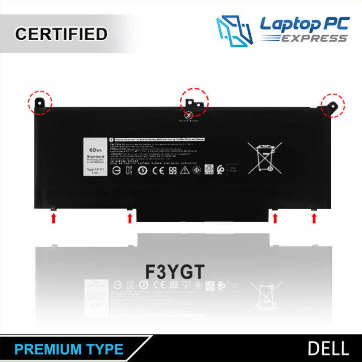DELL Laptop Battery Replacement F3YGT Compatible with DELL Latitude 12