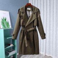 [COD] 28-007 British style fashion waist all-match double-breasted 2022 autumn trench coat