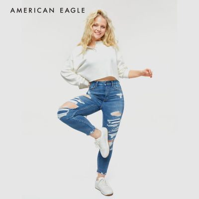 American Eagle Ne(x)t Level Curvy Super High-Waisted Jegging Crop กางเกง ยีนส์ ผู้หญิง เคิร์ฟวี่ เจ็กกิ้ง เอวสูง ครอป (WJS WCU 043-3139-445)