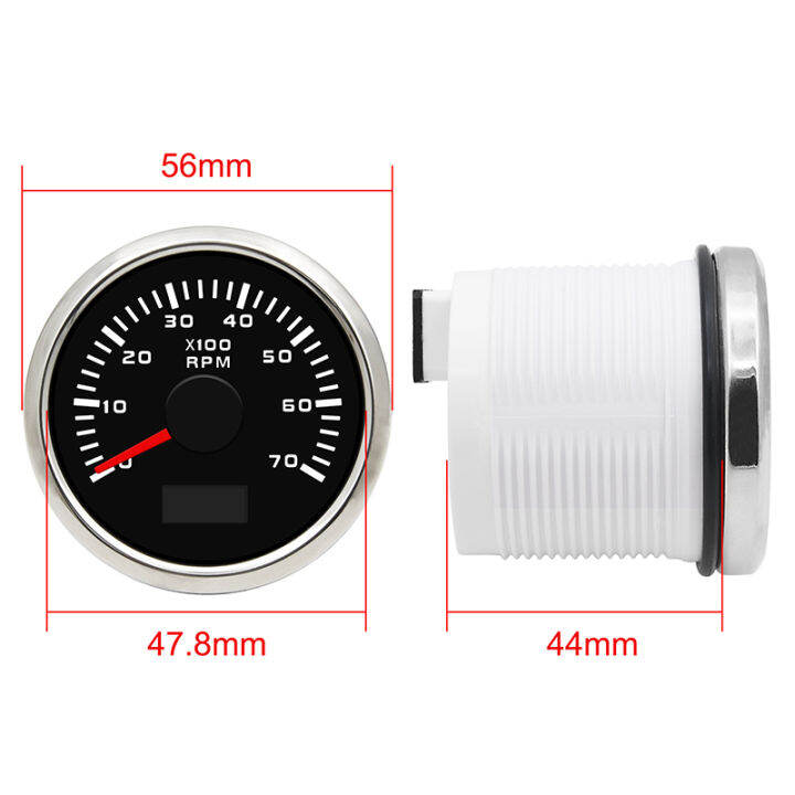 0-7000-rpm-outboard-counter-tacho-meter-gauge-52mm-waterproof-car-marine-เรือ-lcd-digital-tachometer-gauge-hourmeter-red-backlight-สำหรับรถเรืออุปกรณ์เสริม