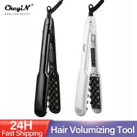 Hair Volumizing Iron 2 IN 1 Hair Straightener Curling Ceramic Crimper Corrugated Curler Flat Iron 3D Fluffy Hair Styling Tool 53