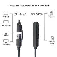 USB 3.0 Type-C เพื่อสายเคเบิ้ล SATA ตัวแปลงภายนอกฮาร์ดไดรฟ์2.5นิ้วสำหรับแท็บเล็ตคอมพิวเตอร์แล็ปท็อป