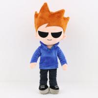 38Cm Tom Eddsworld Tord Eddsworld Plush Toy Soft Stuffed Cartoon Anime Figure Doll Cute Eddsworld Plushied Toy Kids Gift Toys