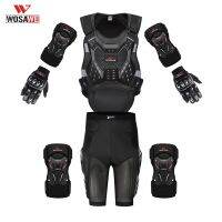 WOSAWE Motorcycle Anti-fall Vest Protective Gears Armor for Men Women Back Protector Skiing Riding Skating Elbow Pad Knee Pad