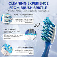 แปรงสีฟัน WholesaleCrest 7 Effects ProHealth Multi-Angle Bristle Oral Clean Remove Up To 99 Plaque Stain Manual Soft Brush Twin Pack จัดส่งฟรี