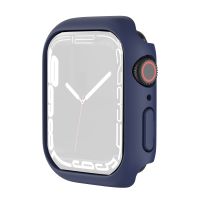 SmartPhonemall Shockproof TPU Protective Case For Apple Watch Series 8 / 7 45mm(Dark Blue)