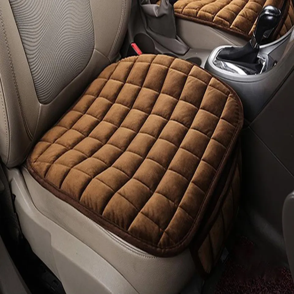 gucanou Car Seat Cushion Solid Color Car Seat Cushion Comfortable Memory  Foam Car Seat Cushion with Storage Relieve Pain Fatigue Ideal for Driving  Office Home Use Breathable Universal Fit