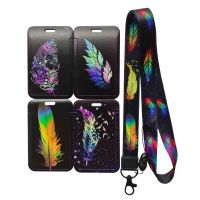 hot！【DT】✉◊✚  Wholesale Fashion Sliding Id Badge Card Holder with Lanyard  acceptable OEM，Drop shipping
