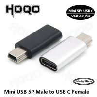 USB C To USB ขนาดเล็ก2.0อะแดปเตอร์ชนิด C ตัวเมียไปยังมินิ USB ตัวผู้ตัวแปลงหัวชาร์จตัวผู้ USB สำหรับผู้เล่น MP3 Gopro กล้องติดรถยนต์กล้อง GPS ดิจิตอล