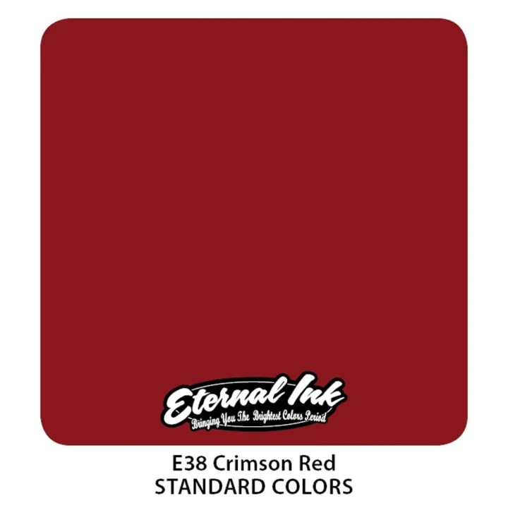 หมึกสักอีเทอนอลcrimson-red-ขนาด-1-ออนซ์-สีสักลาย-เอทานอล-หมึกสัก-เอทานอล-หมึกแท้-100-จากอเมริกา-eternal-tattoo-ink-crimson-red-1oz-100-original-from-america