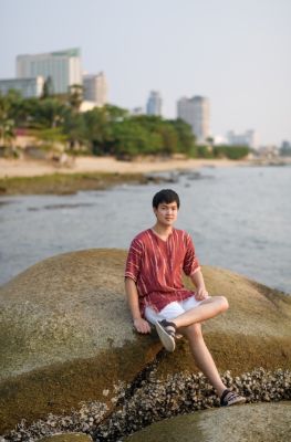 Boy Shirt - Red sandybrown.bkk