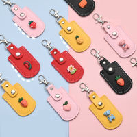 Cute Leather Access Card Holder Wallet Hasp Fashion Hasp Mini Cards Cover Protective Case Bags With Keyring