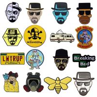 【DT】hot！ Gentleman Pins BR Lapel Jeans Enamel Brooch Breaking Bad Pin Fashion Jewelry Gifts Cartoon Badges