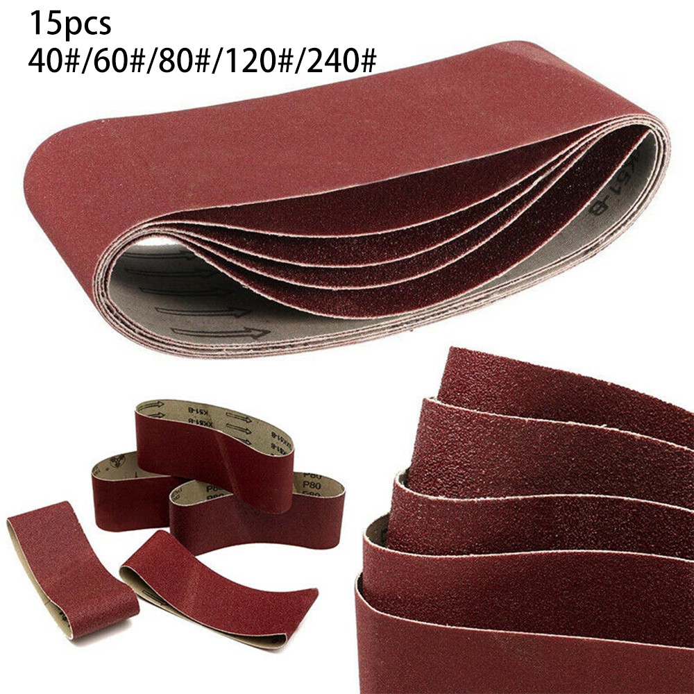 30mm X 533mm Woodworking Sander Sanding Cloth Abrasive Belt Strap 40-120 Grit 