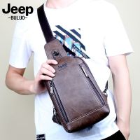 ✼ Jeep Chest Bag Men Casual Retro Mens Shoulder Bag Outdoor Sports Travel Mens Bag Messenger Bag