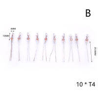 Gaoba 10ชิ้นหลอดไฟรถยนต์ขนาดเล็กหลอดไฟ T3T4 12V หลอดไฟหลอดไส้