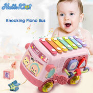 HelloKimi Knocking Piano Bus Musical Instrument Toys Multi