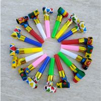 10-100pcs Dragon Mouth Blowing Whistle Long Nose Blowing Rolls Trick  Trick Party Props 6.5cm Paper Blowing Rolls Mixed Colors Survival kits