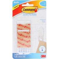 ขายดีอันดับ1 Command™ Water-Resistant Refill Strips-Assorted. เทปคอมมานด์™ ชนิดทนน้ำ ขนาดกลาง 2 ชิ้น และใหญ่ 4 ชิ้น ส่งทั่วไทย กาว ร้อน เทป กาว กาว ตะปู กาว ยาง